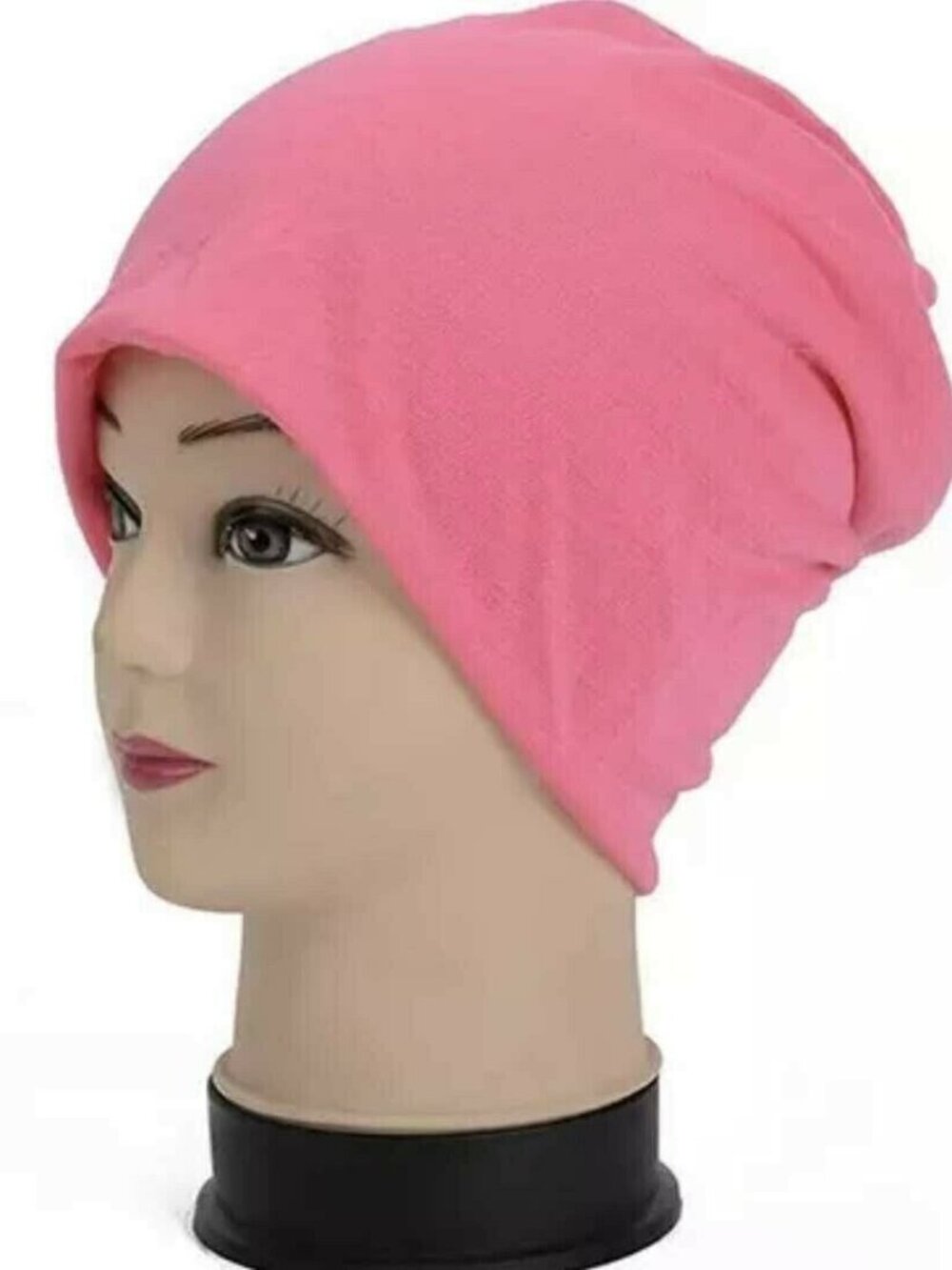 Los Angeles Boutique Rose Pink Slouchy Beanie Skullie Fashion Jersey Cotton Hat